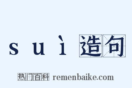 suì造句是什么意思的图片